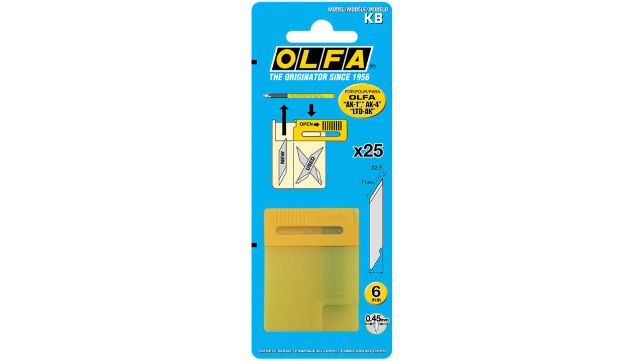 Reservemes Olfa KB blister à 25 stuks
