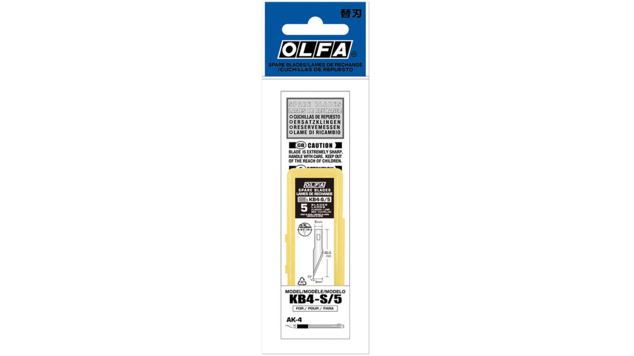 Reservemes Olfa KB4-S blister à 5 stuks