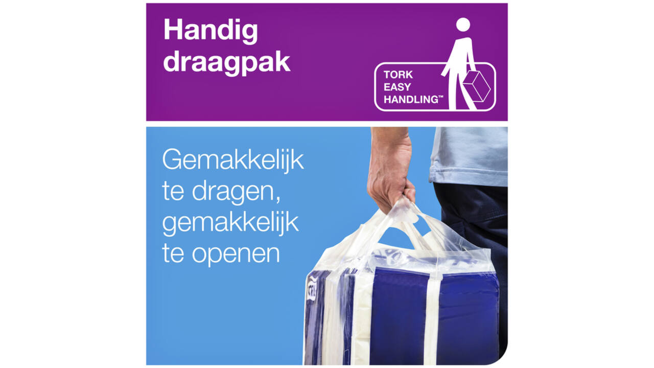 Handdoek Tork Xpress H2 Multifold advanced 2-laags wit 120399