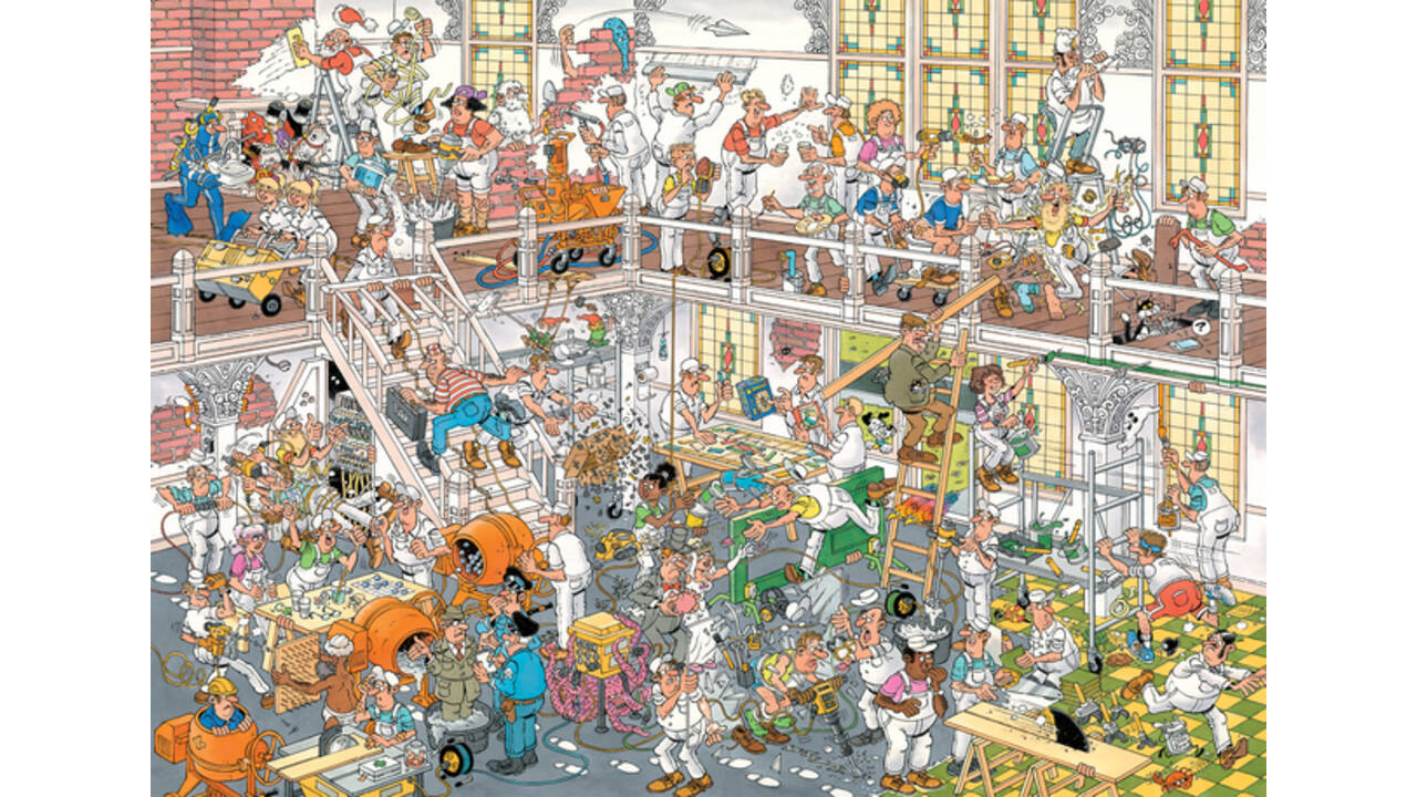 Puzzel Jan van Haasteren De Bouwmarkt en De Verbouwing 2x1000 stukjes