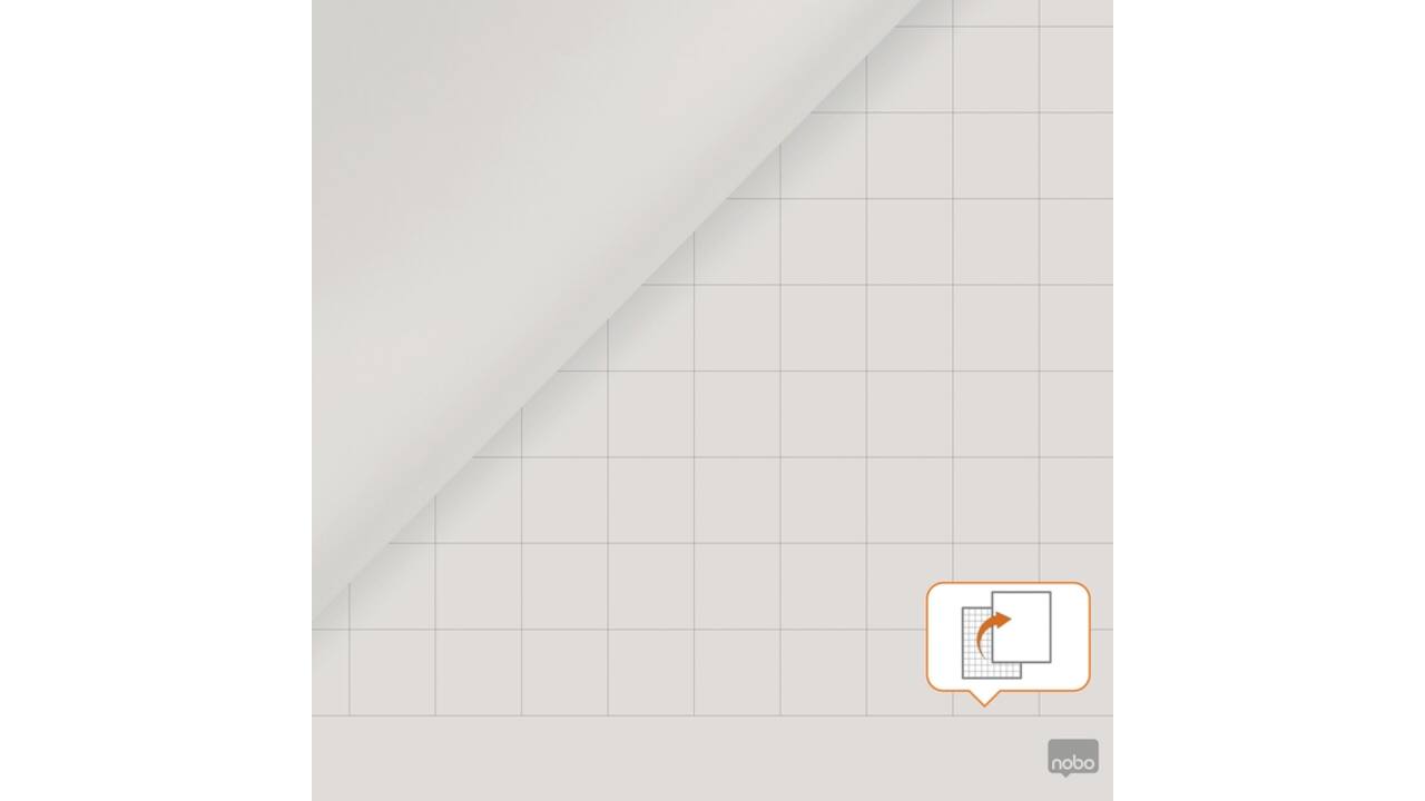 Flipoverpapier Nobo Gerecycled 58x81cm dubbelzijdig rol