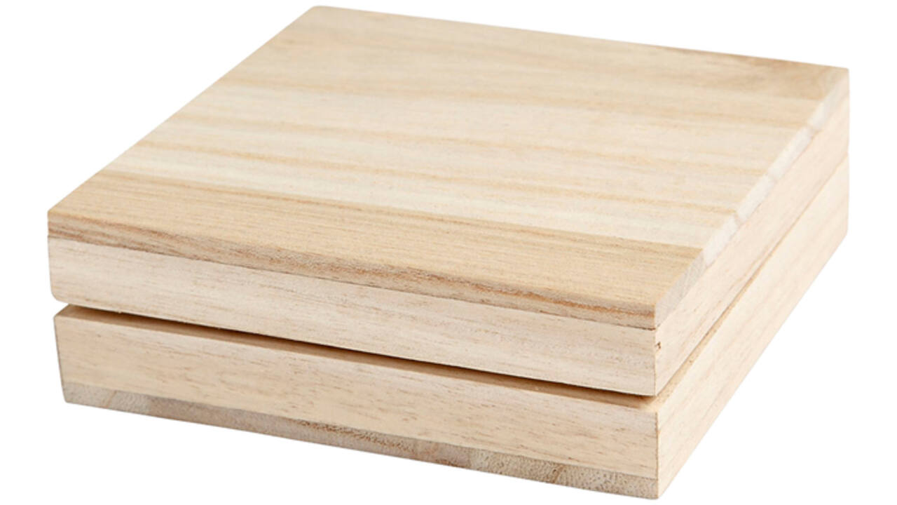 Doos Creativ Company 10x10x3cm hout
