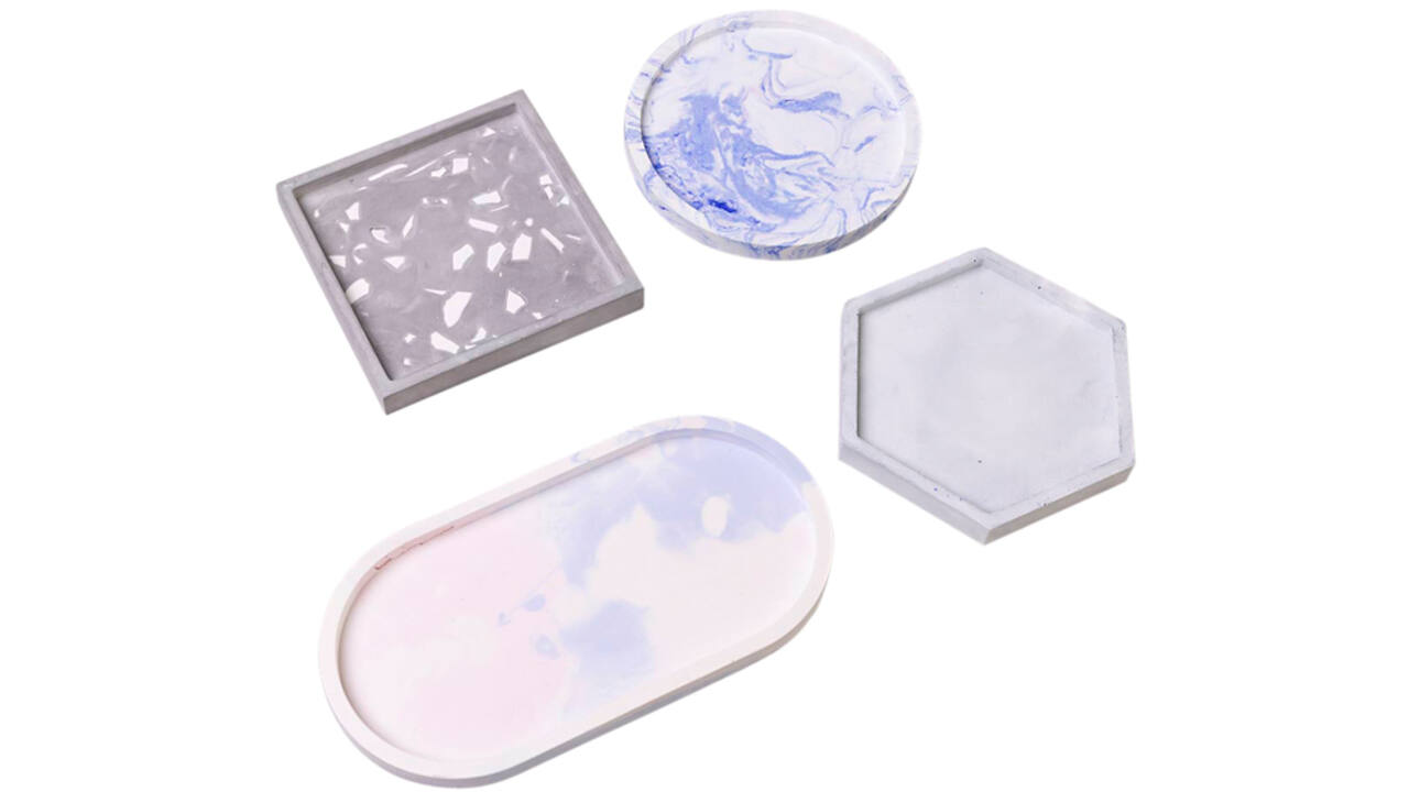 Silicone vormen Creativ Company set à 4 vormen