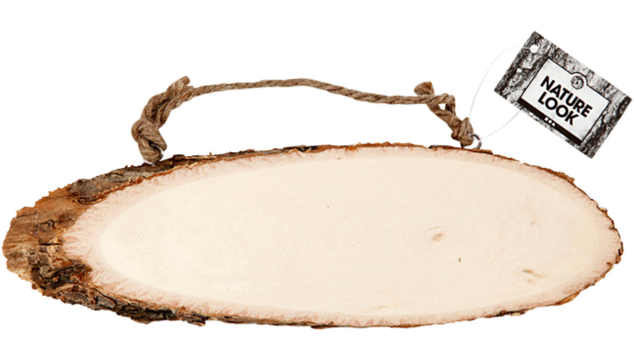Deurbordje Creativ Company hoogte 6-10cm breedte 23-28cm hout