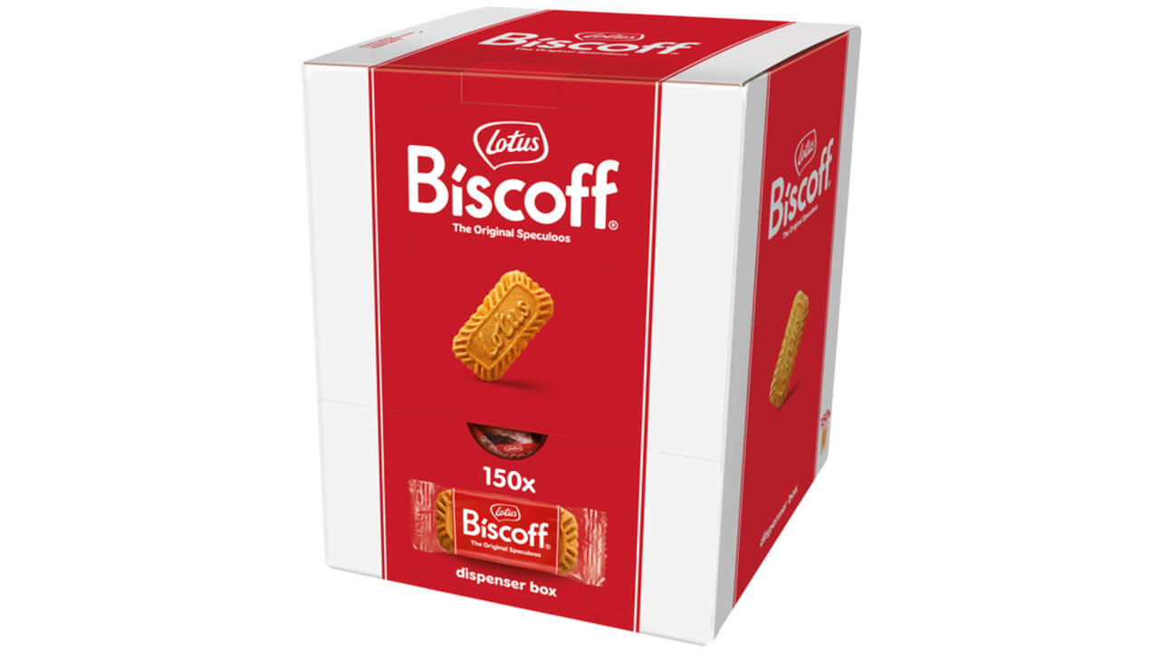 Koekjes Lotus Biscoff speculoos dispenser 150 stuks