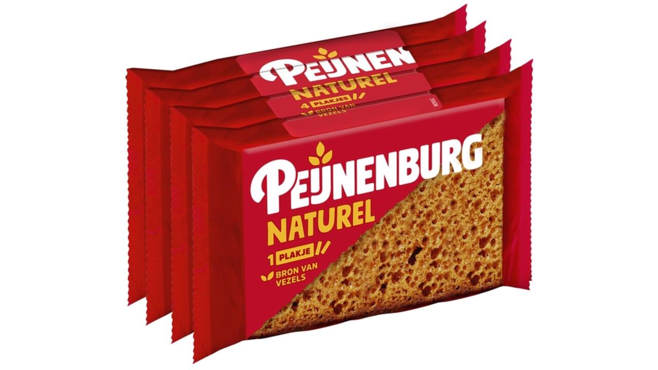 Koek Peijnenburg naturel zonder toegevoegde suiker 4-pack