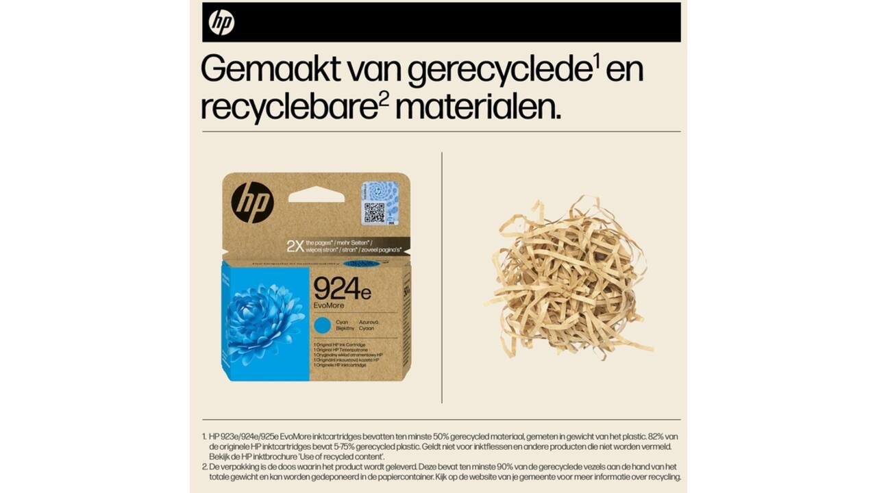 Inktcartridge HP 4K0U7NE 924E Evomore blauw