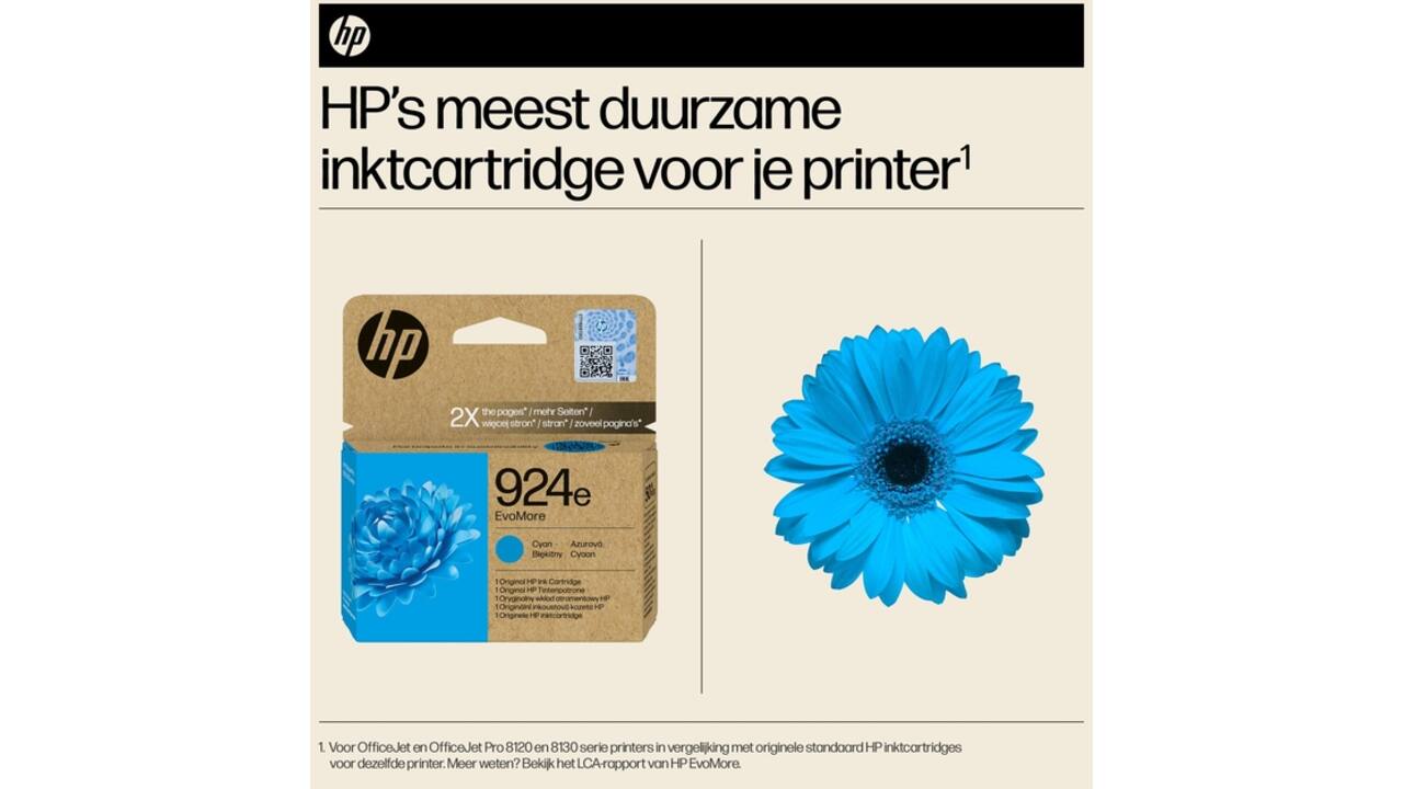 Inktcartridge HP 4K0U7NE 924E Evomore blauw