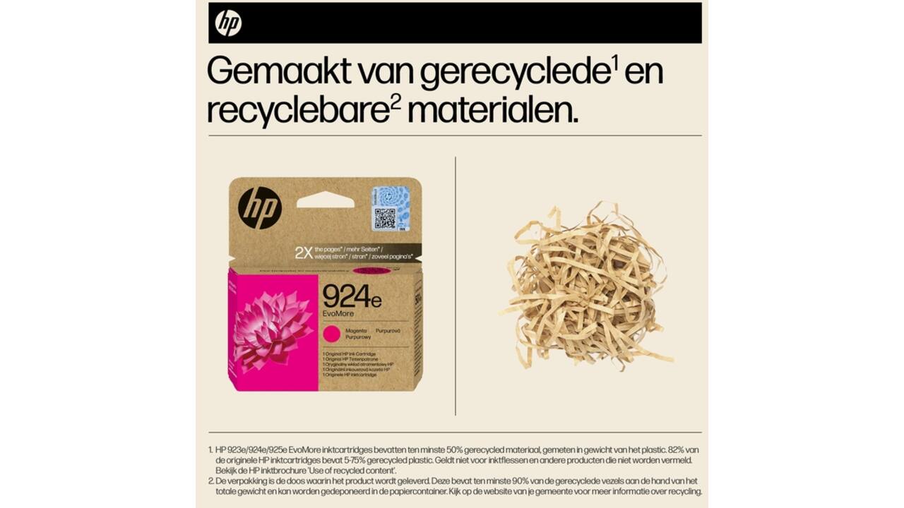 Inktcartridge HP 4K0U8NE 924E Evomore rood