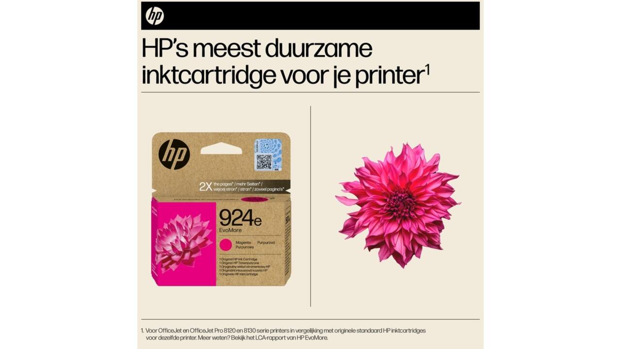 Inktcartridge HP 4K0U8NE 924E Evomore rood