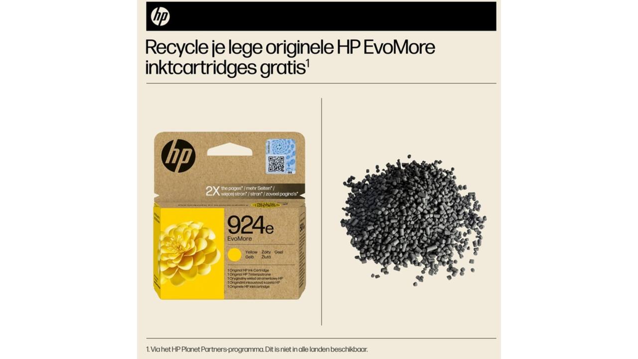 Inktcartridge HP 4K0U9NE 924E Evomore geel
