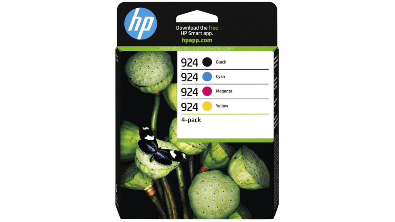 Inktcartridge HP 6C3Z1NE 924 zwart + 3 kleuren