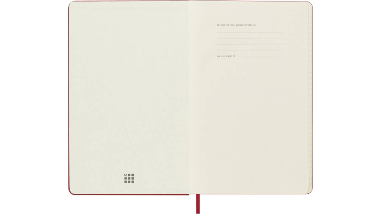 Agenda 2025 Moleskine 12M Planner Weekly 7dagen/1pagina large hc scarlet red