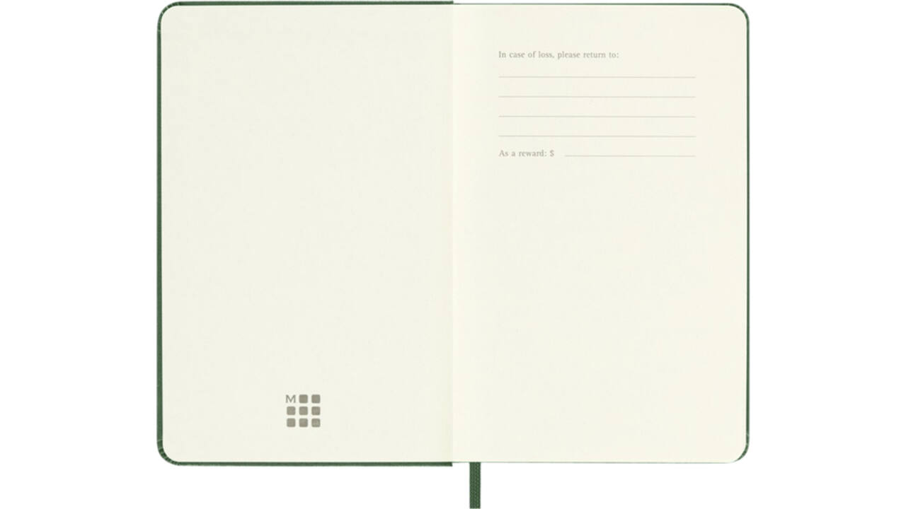 Agenda 2025 Moleskine 12M Planner Weekly 7dagen/1pagina pocket hc myrtle green