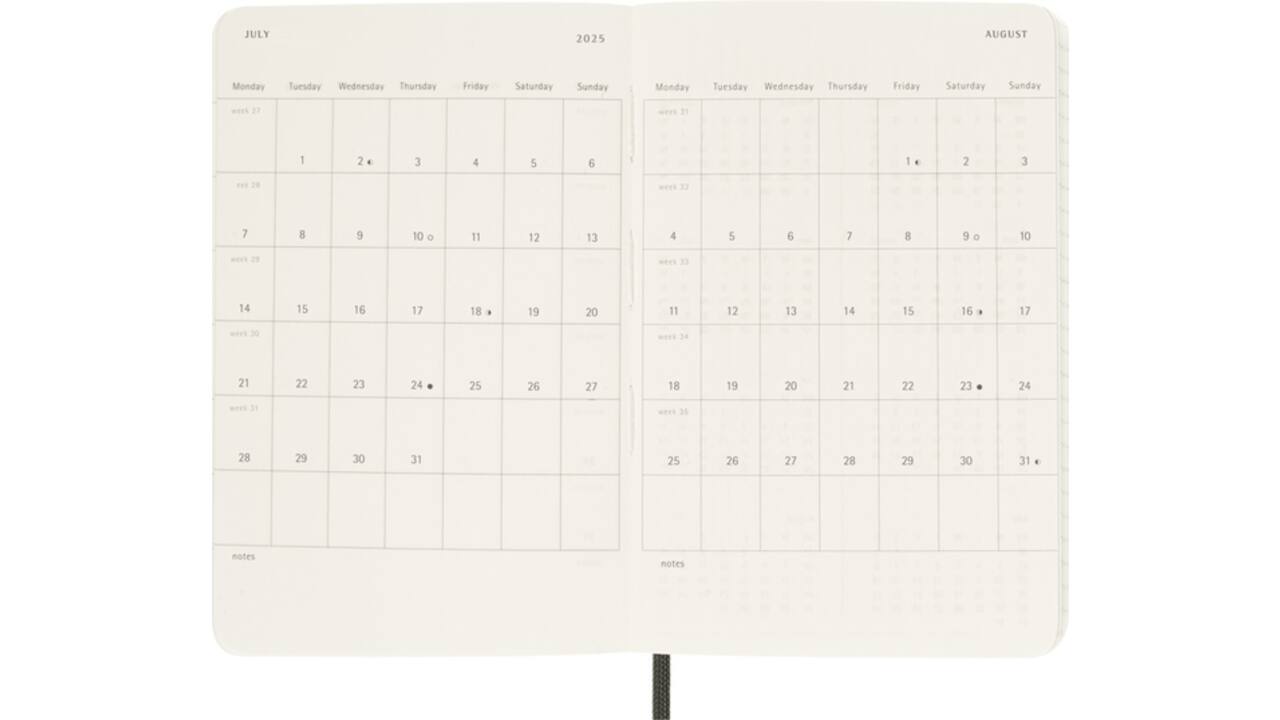 Agenda 2025 Moleskine 12M Planner Weekly 7dagen/1pagina pocket sc myrtle green