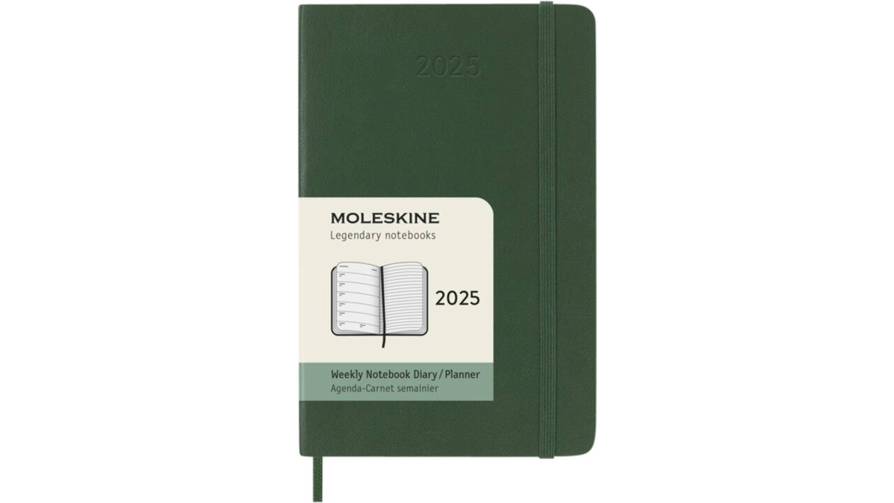 Agenda 2025 Moleskine 12M Planner Weekly 7dagen/1pagina pocket sc myrtle green