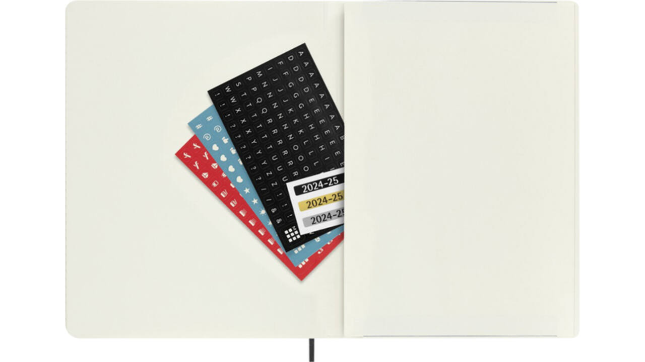 Agenda 2024/2025 Moleskine 18M Planner Weekly 7dagen/1pagina extra large sc black
