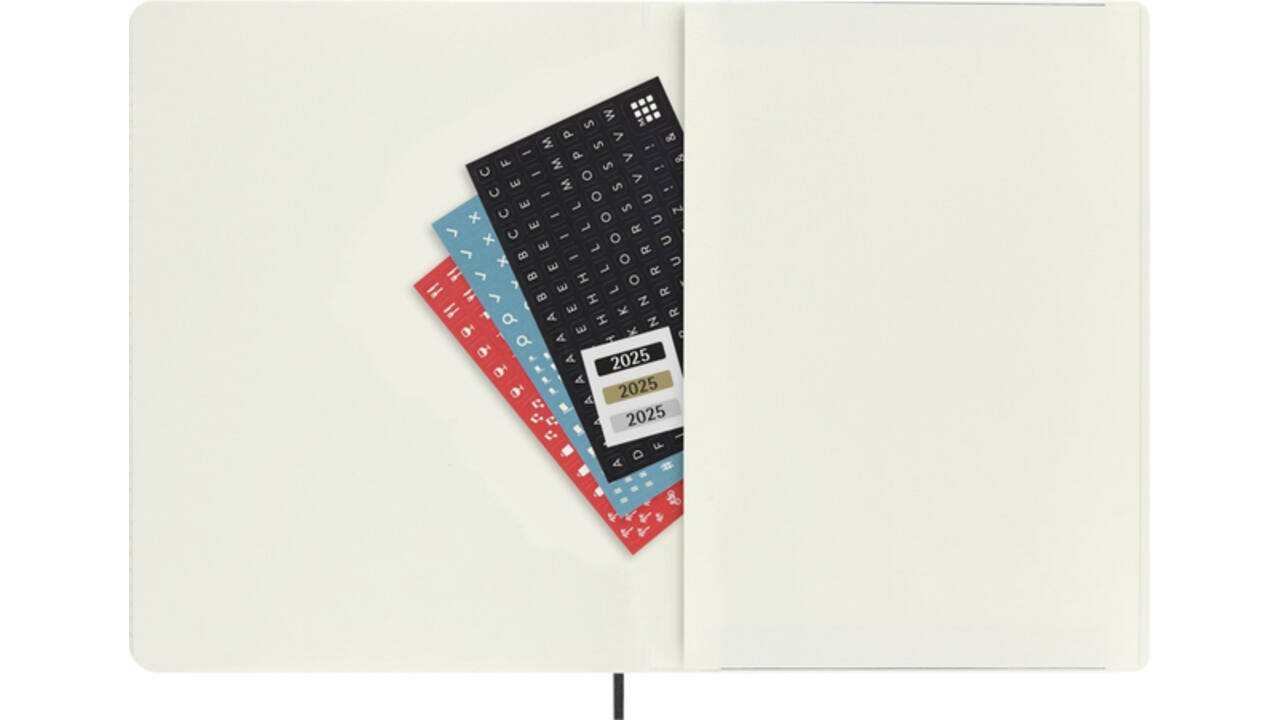 Agenda 2025 Moleskine 12M Planner Weekly 7dagen/1pagina extra large sc black