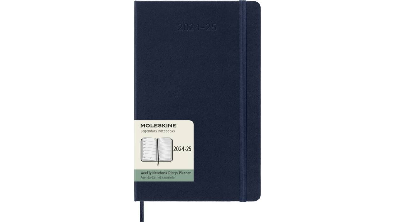Agenda 2024/2025 Moleskine 18M Planner Weekly 7dagen/1pagina large hc sapphire blue