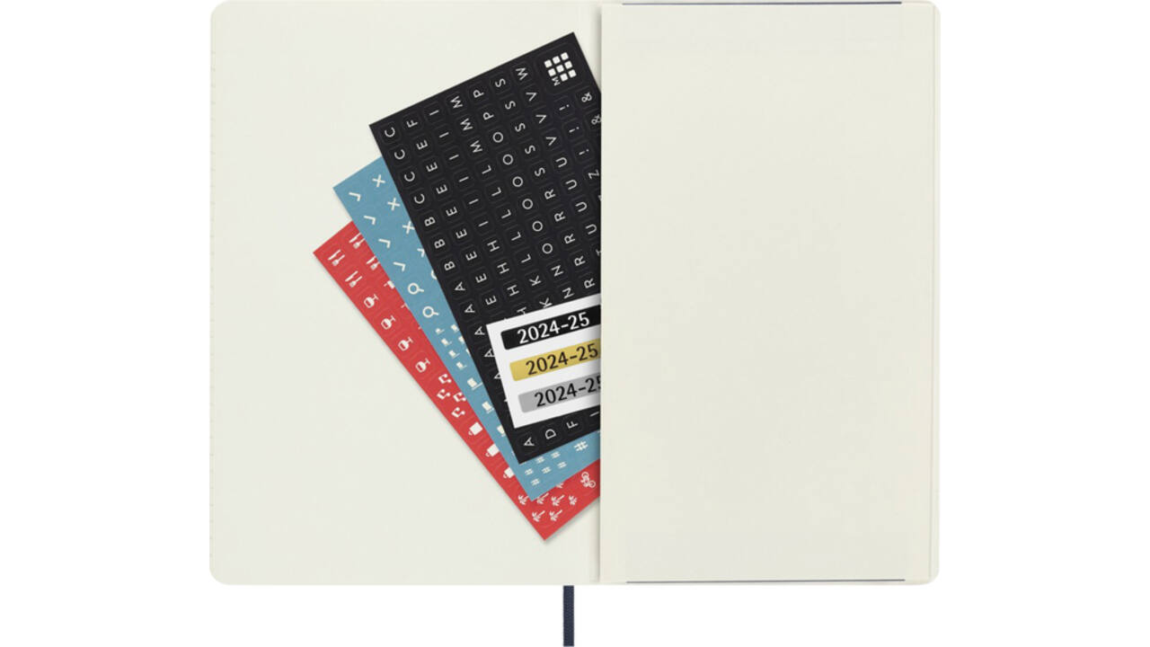 Agenda 2024/2025 Moleskine 18M Planner Weekly 7dagen/1pagina large sc sapphire blue