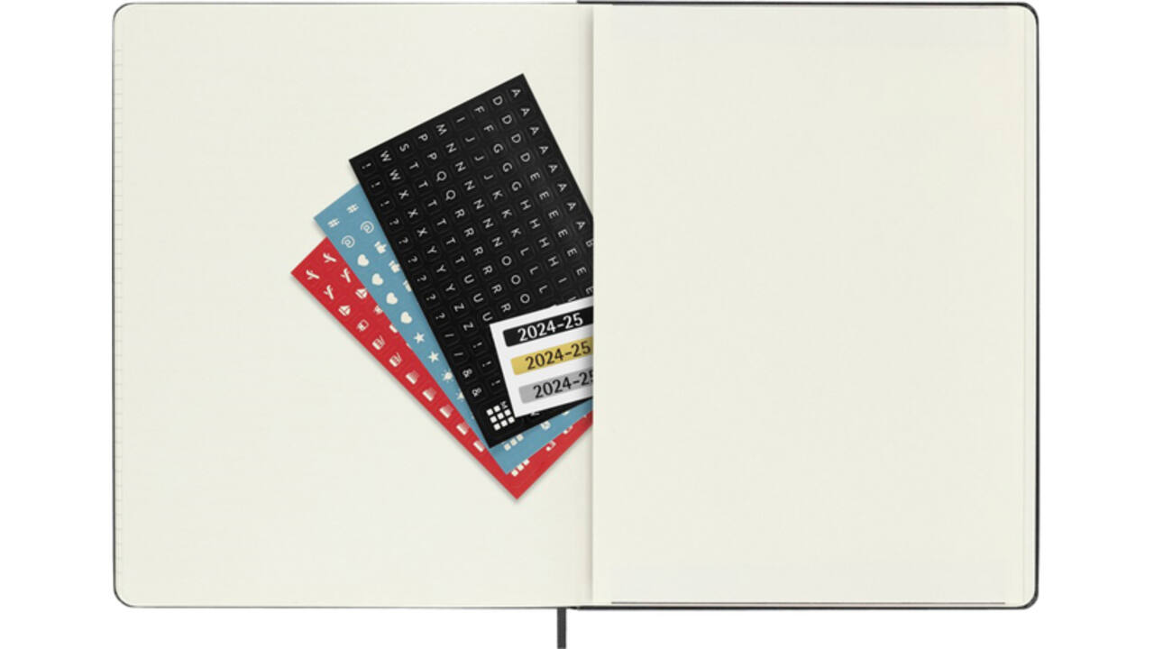 Agenda 2024/2025 Moleskine 18M Planner Weekly 7dagen/1pagina extra large hc black