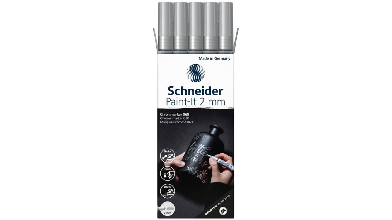 Viltstift Schneider Paint-it 061 2.0mm metallic chrome