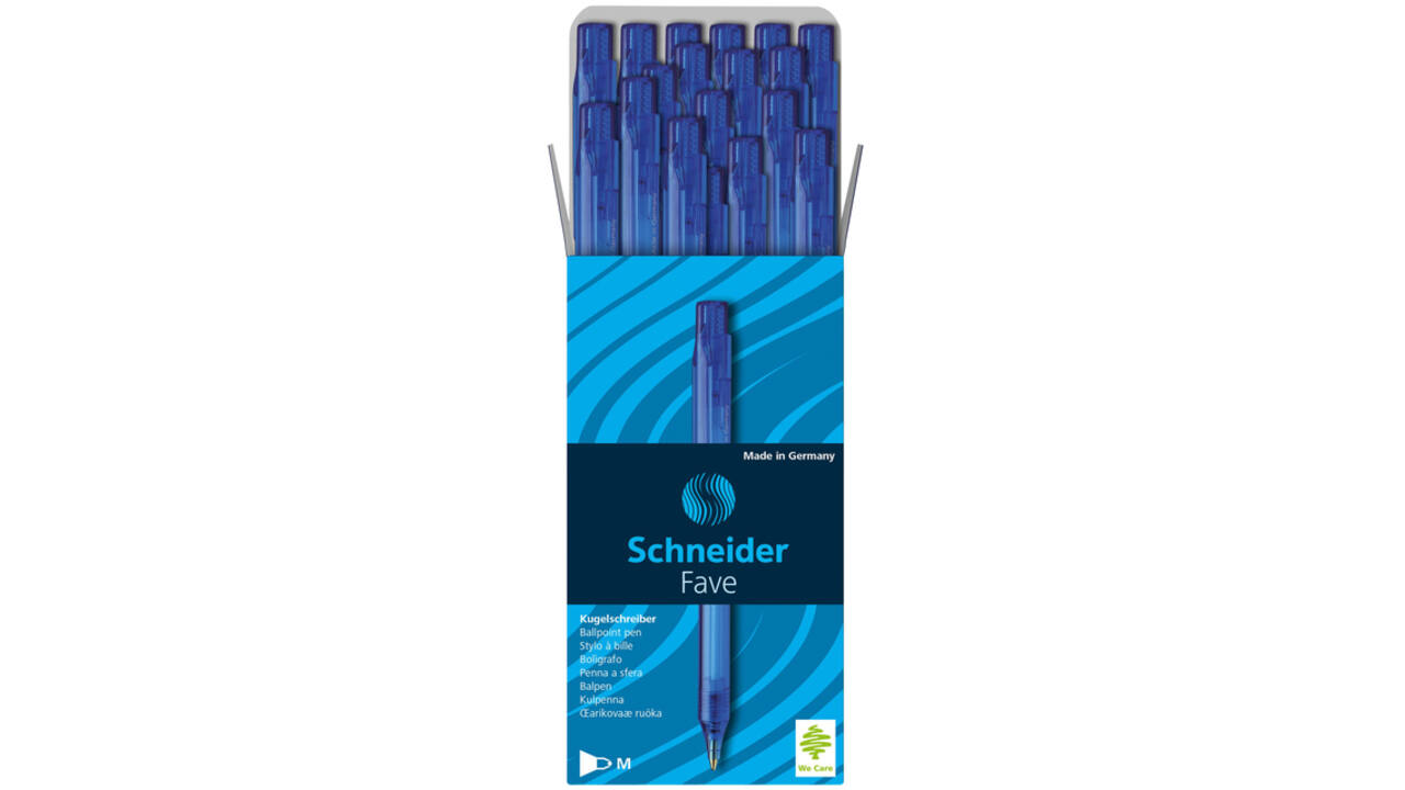 Balpen Schneider Fave medium blauw