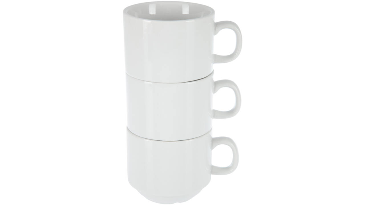 Theekop Olympia Whiteware 200 ml doos 12 stuks wit