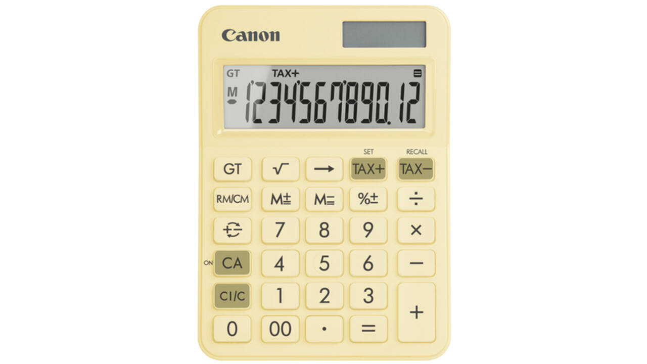 Rekenmachine Canon LS-125KB geel