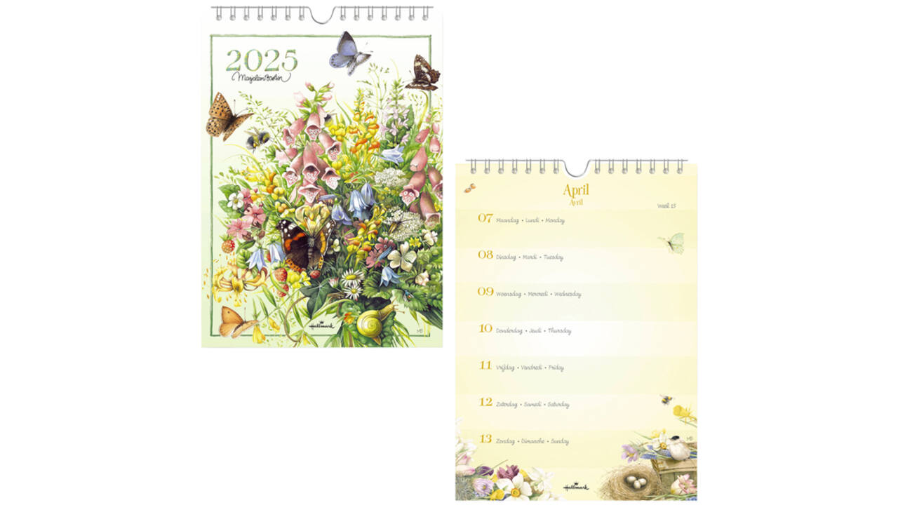 Weekkalender 2025 Hallmark Marjolein Bastin 165x230 bloemen