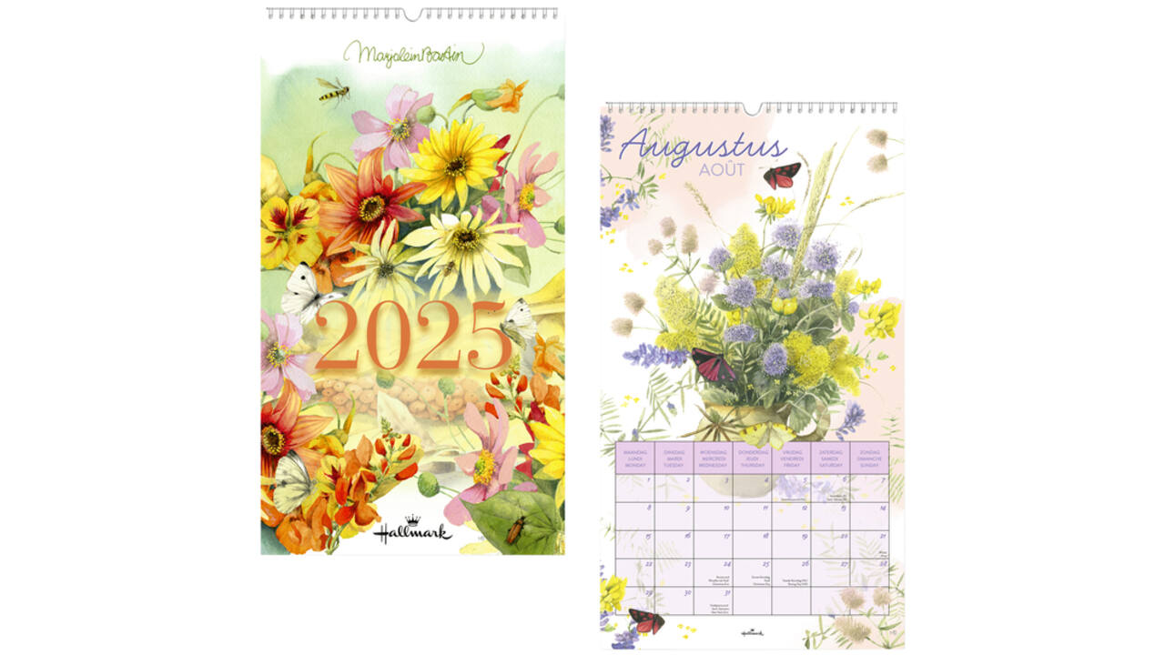 Maandkalender 2025 Hallmark Marjolein Bastin 280x500mm nature month