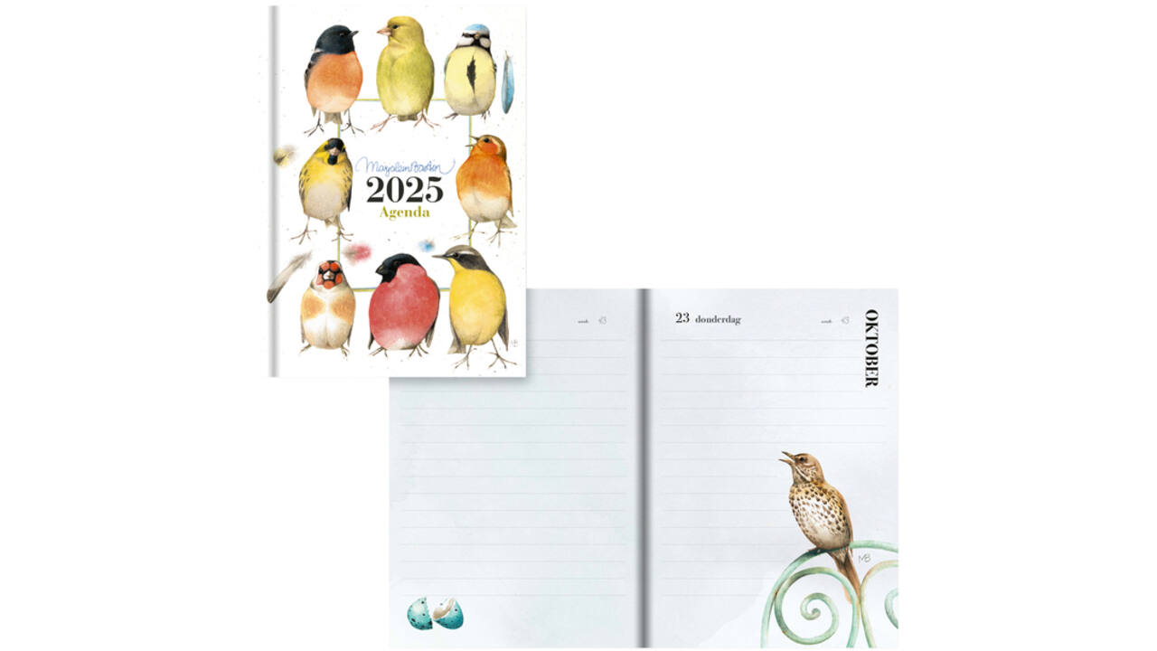 Agenda 2025 Hallmark Marjolein Bastin 111x153mm 1dag/1pagina vogels