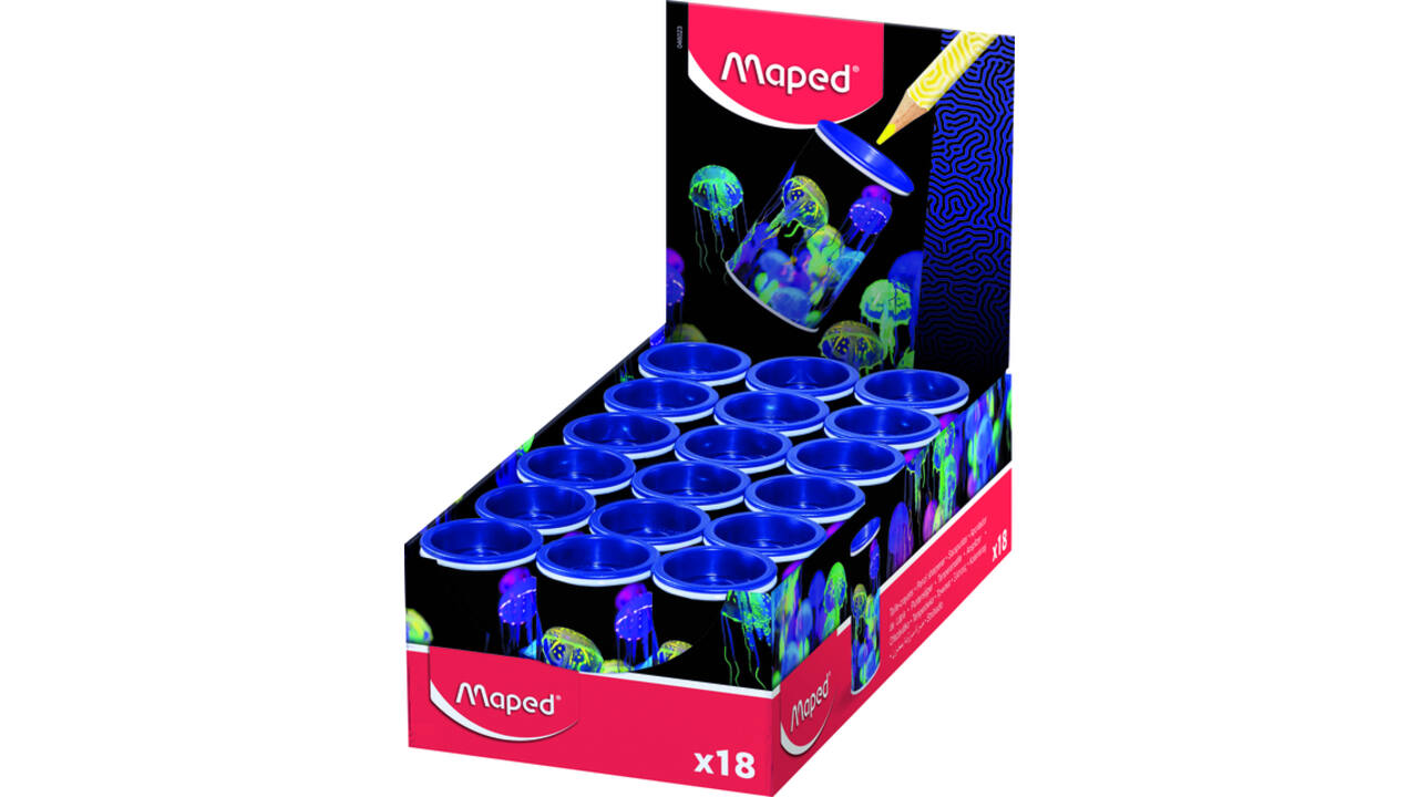 Puntenslijper Maped Deepsea Paradise 1-gaats display à 18 stuks
