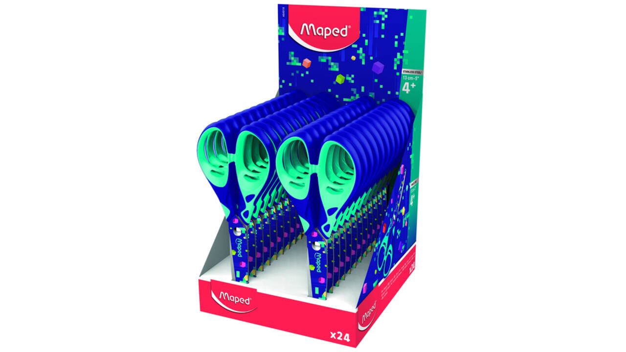 Schaar Maped Pixel Party 13cm display à 24 stuks