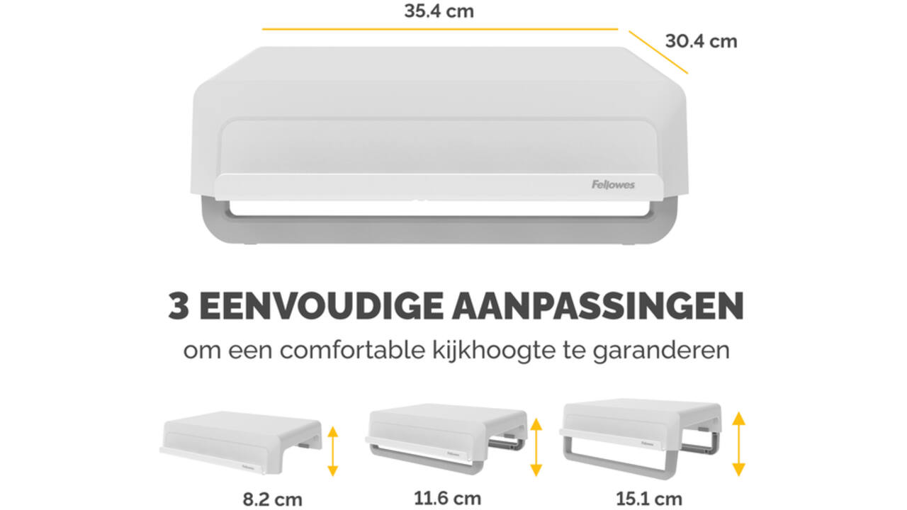 Monitorstandaard Fellowes Breyta wit