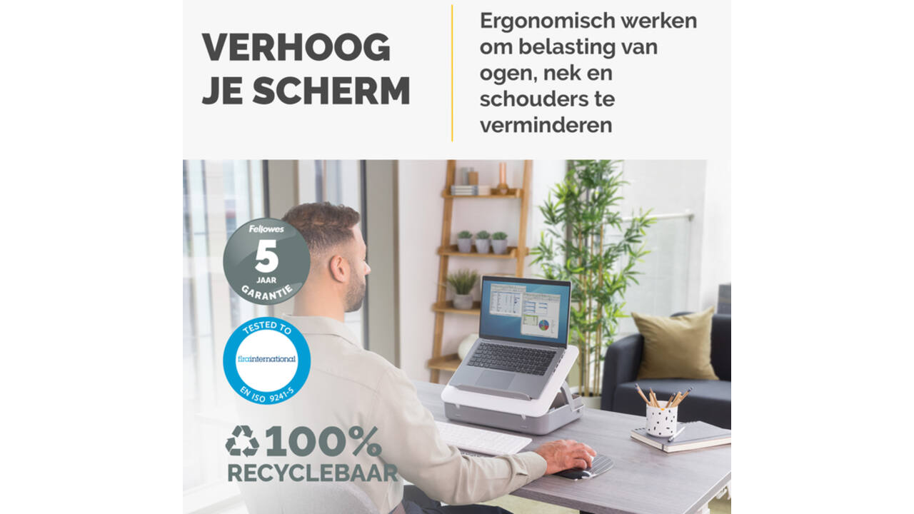 Laptopstandaard Draagtas Fellowes Breyta wit