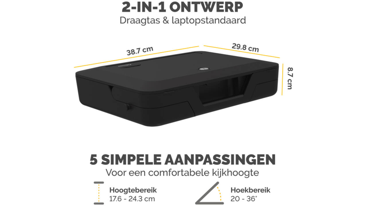 Laptopstandaard Draagtas Fellowes Breyta zwart