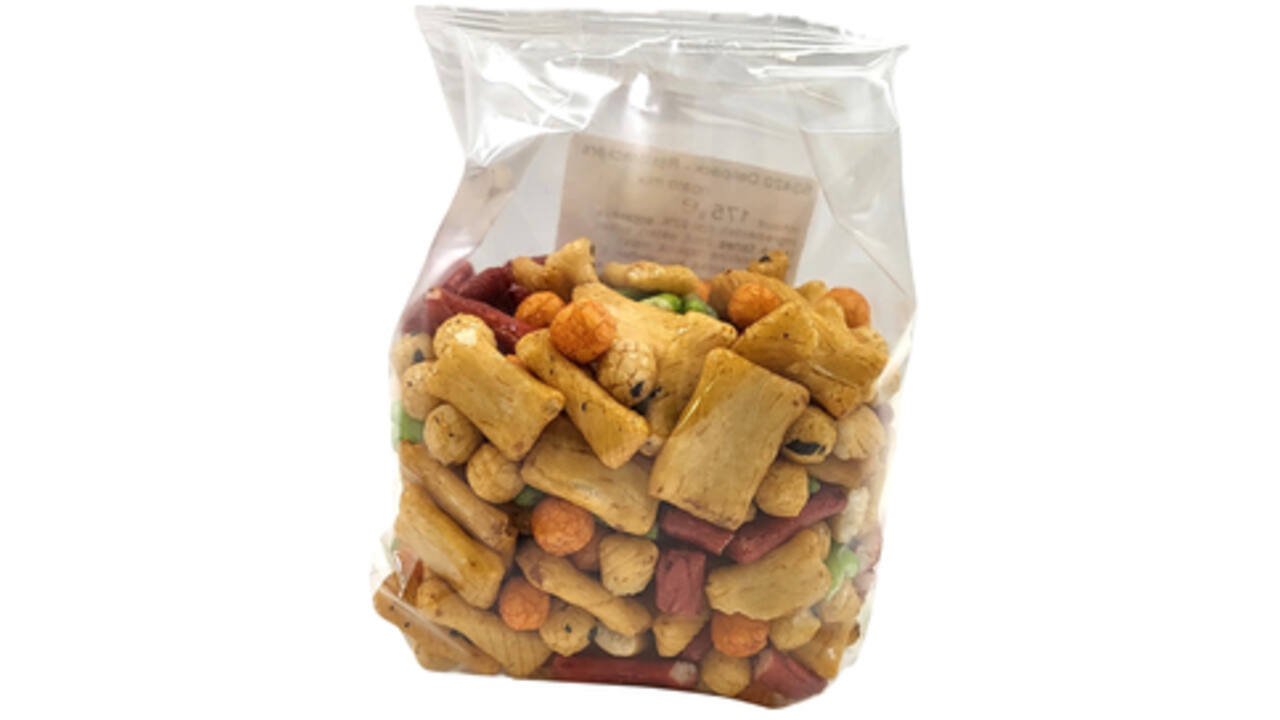 Rijstcrackers Delinuts rigato mix zak 175 gram