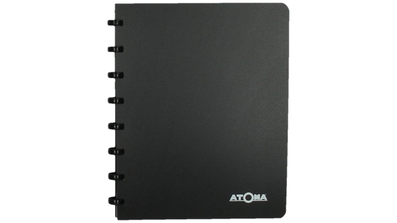 Adresboek Atoma A5 lijn 54vel 90gr PP assorti