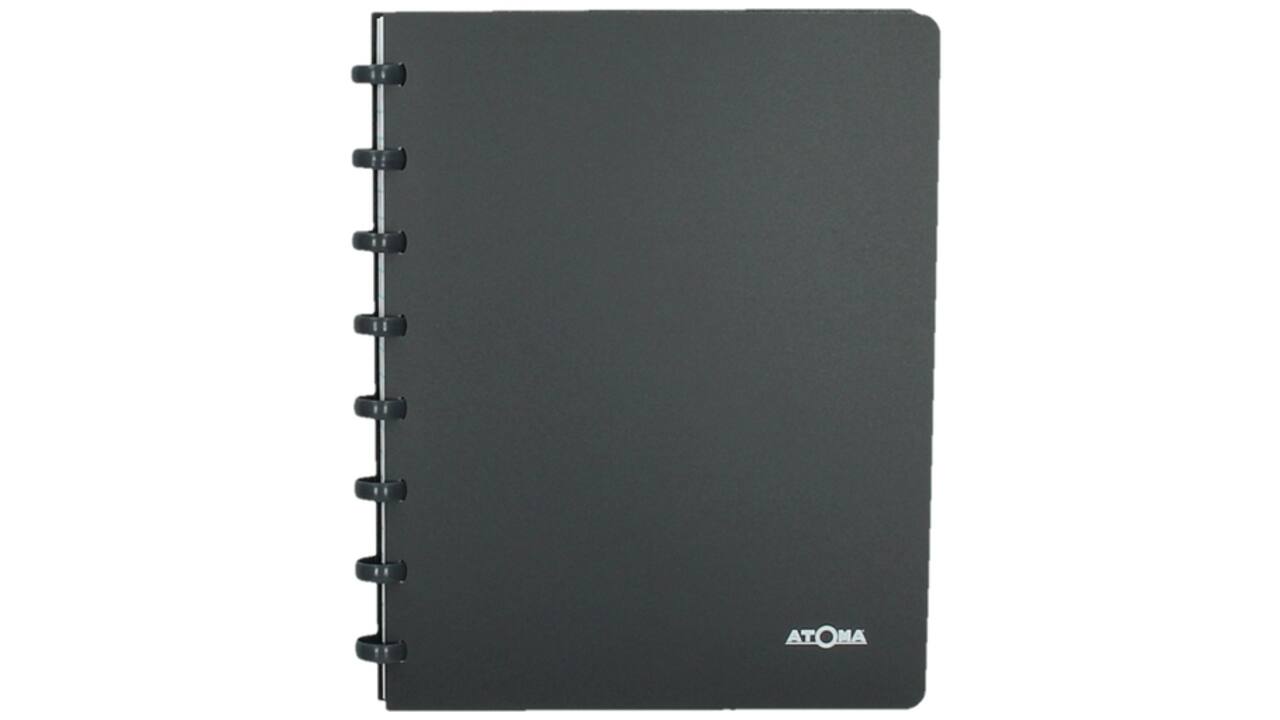Adresboek Atoma A5 lijn 54vel 90gr PP assorti