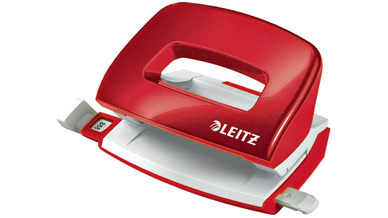 Perforator Leitz Nexxt WOW mini 10 vel rood