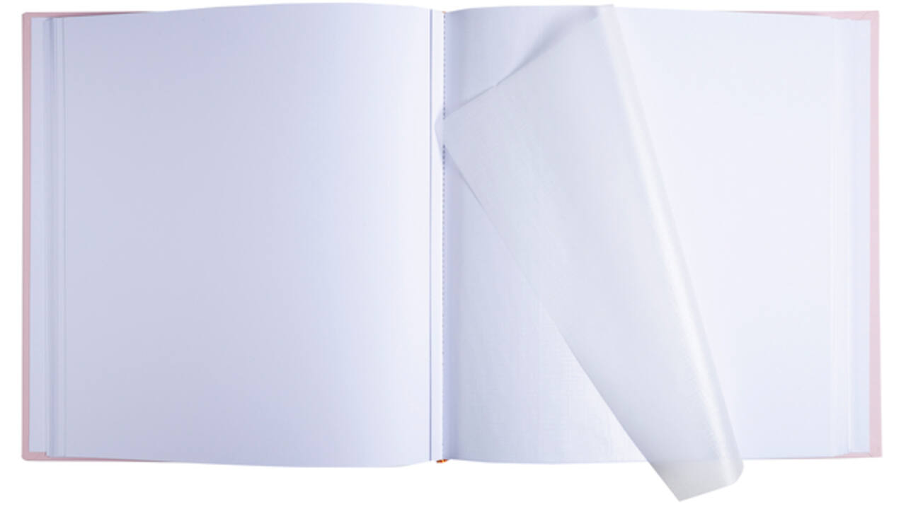 Fotoalbum Exacompta 29x32cm 60 witte pagina's Ellipse roze