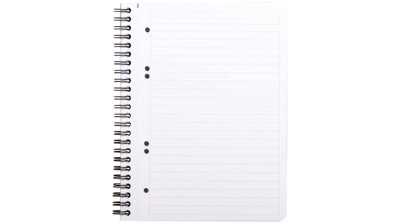 Notitieboek Rhodia Greenbook A5 lijn 6-gaats 180 pagina's 90gr zwart