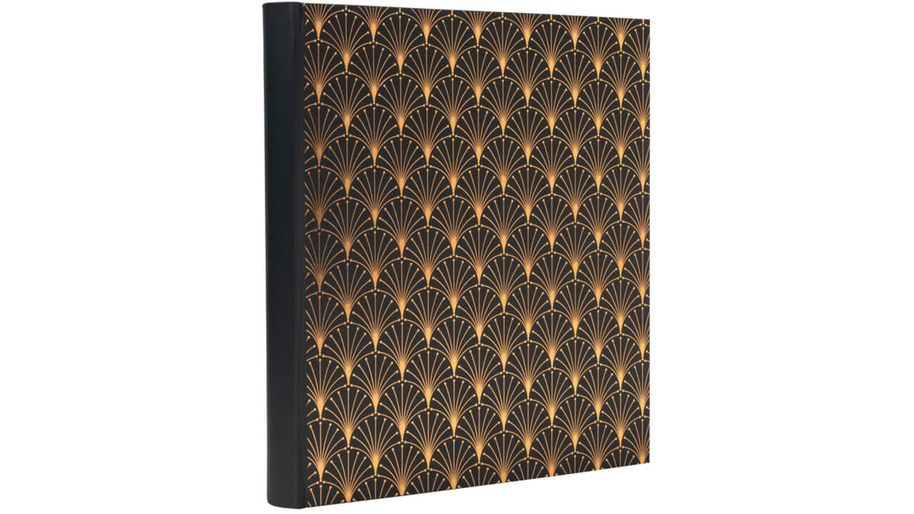 Fotoalbum Exacompta 29x32cm 60 zwarte pagina's Néo Déco zwart