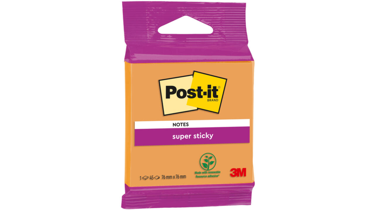 Memoblok 3M Post-it 6920 SS 76x76mm ass. kleur