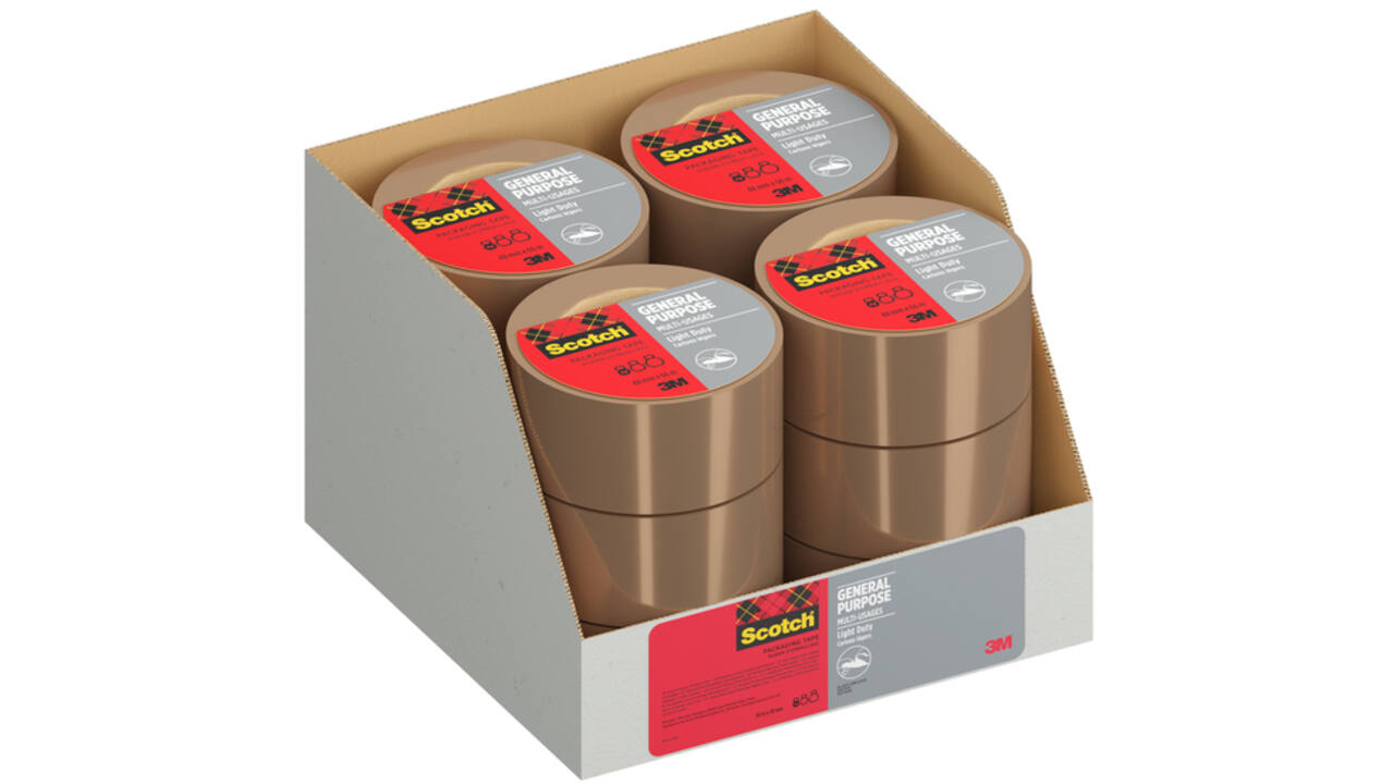Verpakkingstape Scotch 4501B66 48mmx66m bruin