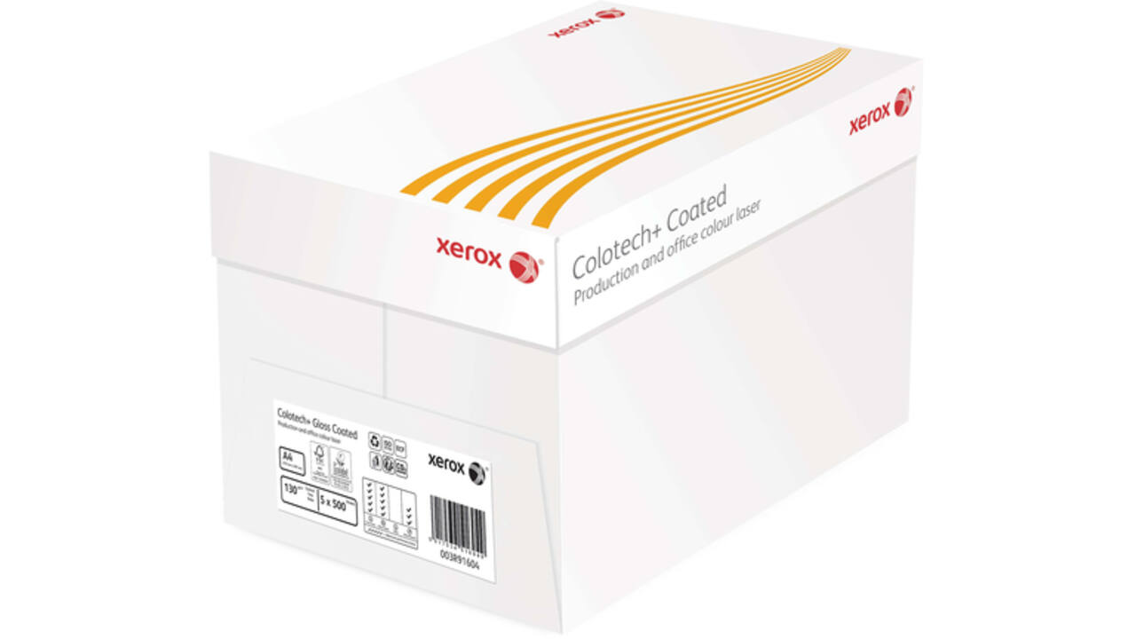 Laserpapier Xerox Colotech+ glossy coated A4 170gr wit 250vel
