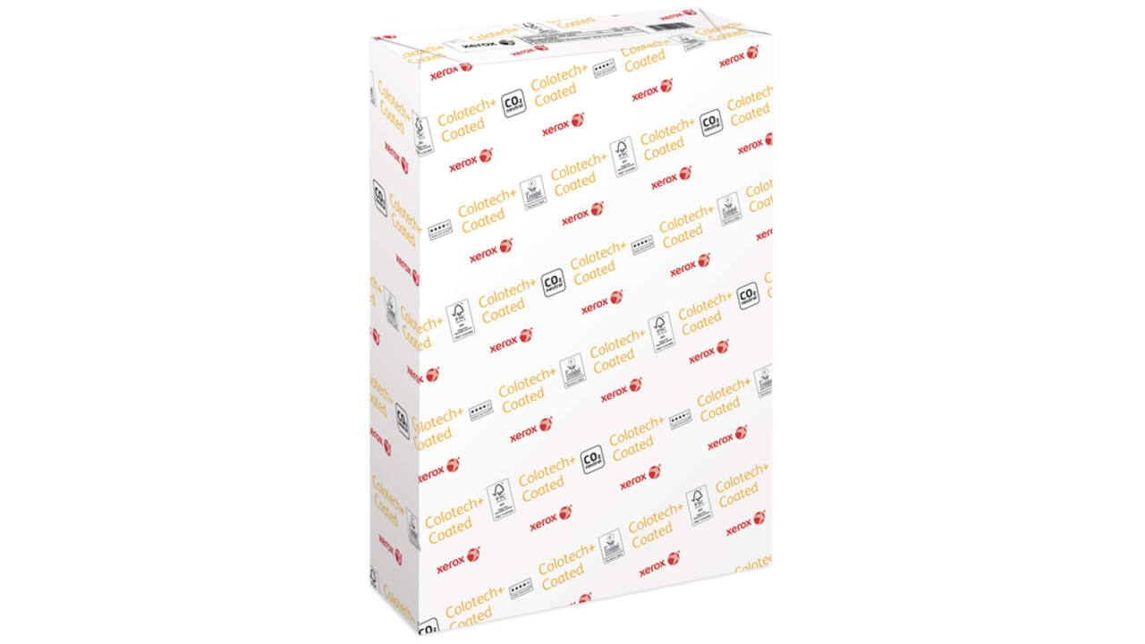 Laserpapier Xerox Colotech+ glossy coated A4 130gr wit 500vel