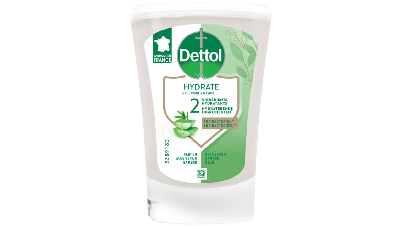 Handzeep Dettol Hydrating Aloe Vera antibacterieël 250ml refill No Touch
