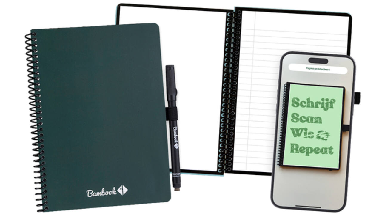 Notitieboek Bambook Original Forest A5 lijn 40 pagina's uitwisbaar